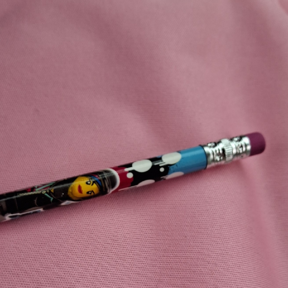 Lego Movie Graphic Pencil in Blue, Red & Black Wyldstyle